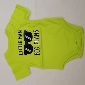 Baby Little Man Big Plans onesie